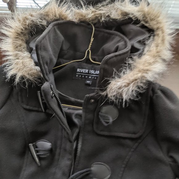 River Island Cashmilan toggle jacket XS-S - Picture 2 of 11